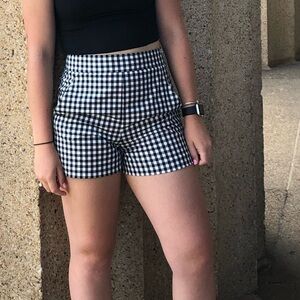 Zara gingham shorts